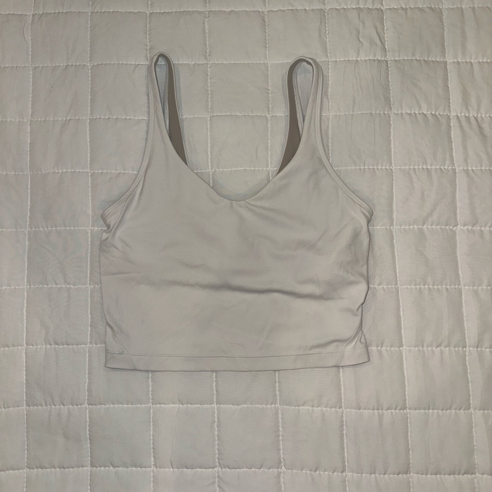 White Align Tank Top Size 4